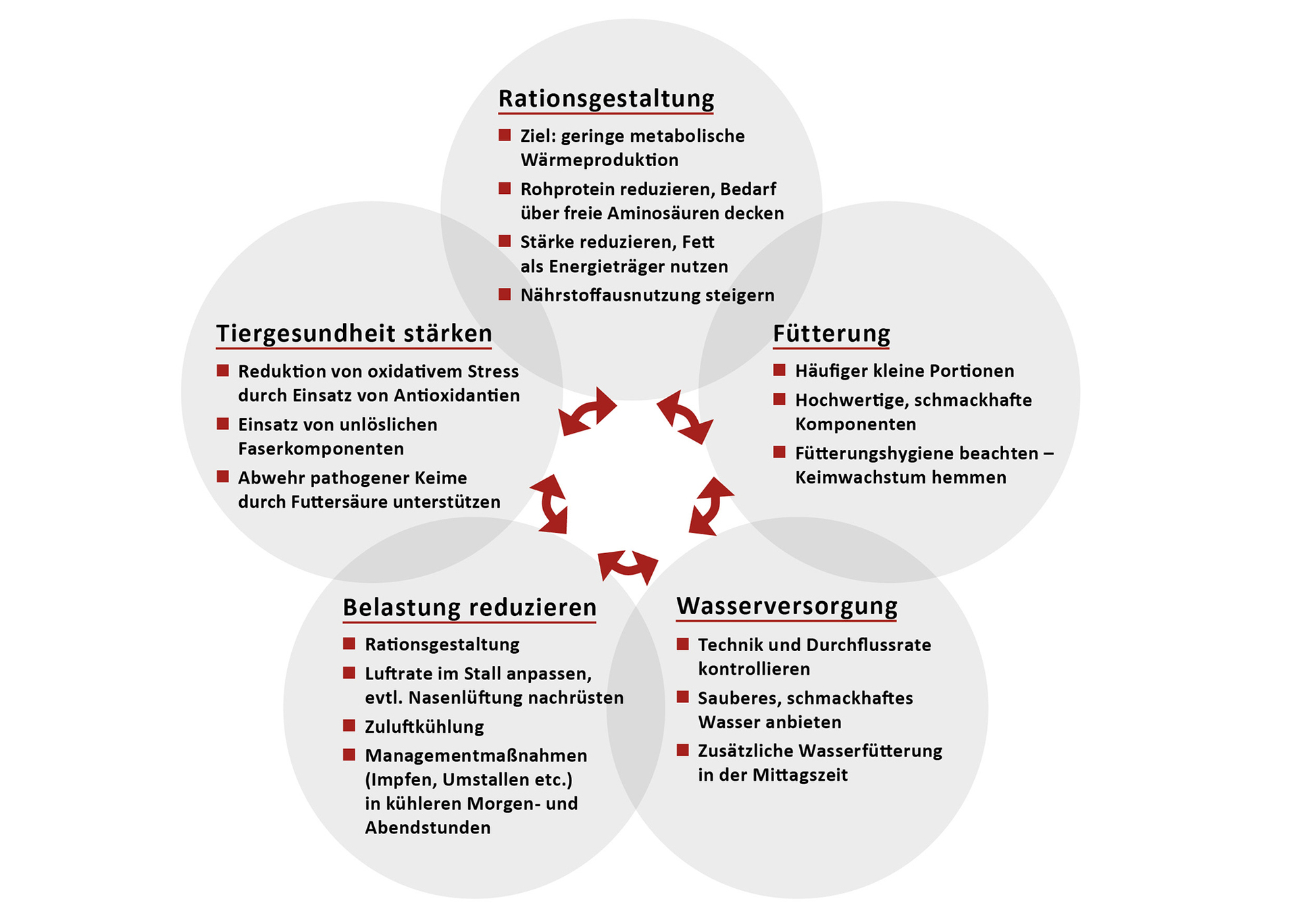 Maßnahmen gegen Hitzestress Maßnahmen gegen Hitzestress